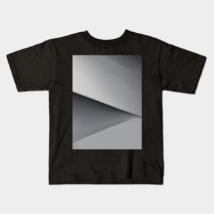 Abstract Gray Layers Kids T-Shirt